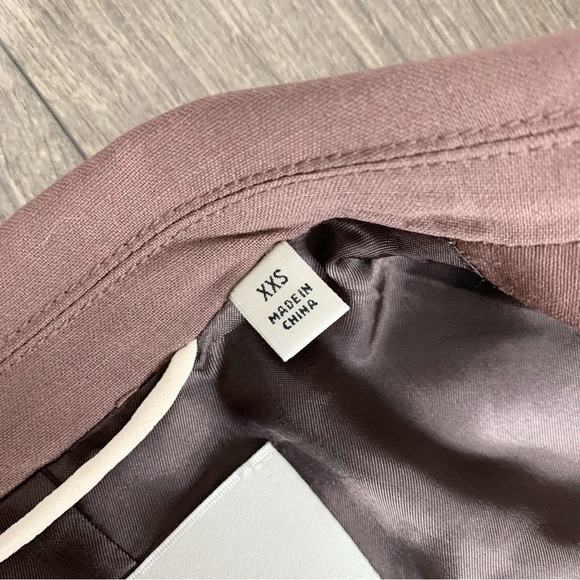 Aritzia Wilfred Belcastel Blazer Jacket Oversized Shoulder Pads Tailored Brown - Picture 12 of 15